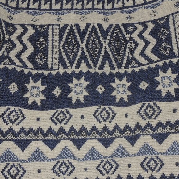 Vintage 90's Jane Ashley Button Up, Collared, Southwestern Blues Tapestry Jacket - Picture 7 of 8